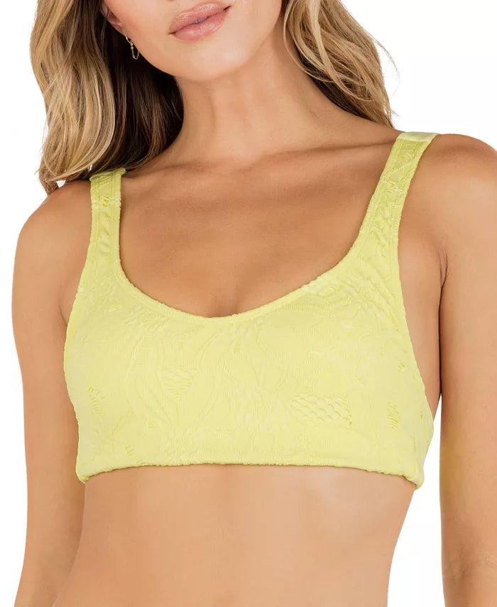 Hurley Max Crochet Tie-Back Bralette Bikini Top