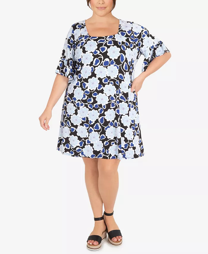 Ruby Rd. Plus Size Daisy Daze Puff Dress