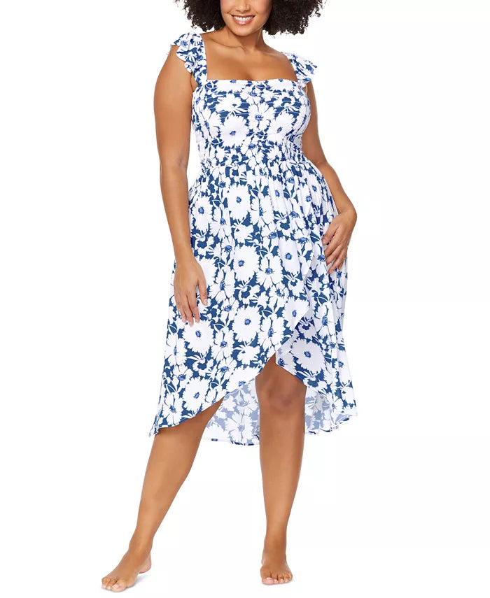Raisins Curve Trendy Plus Size Tropica Cover-Up Dress