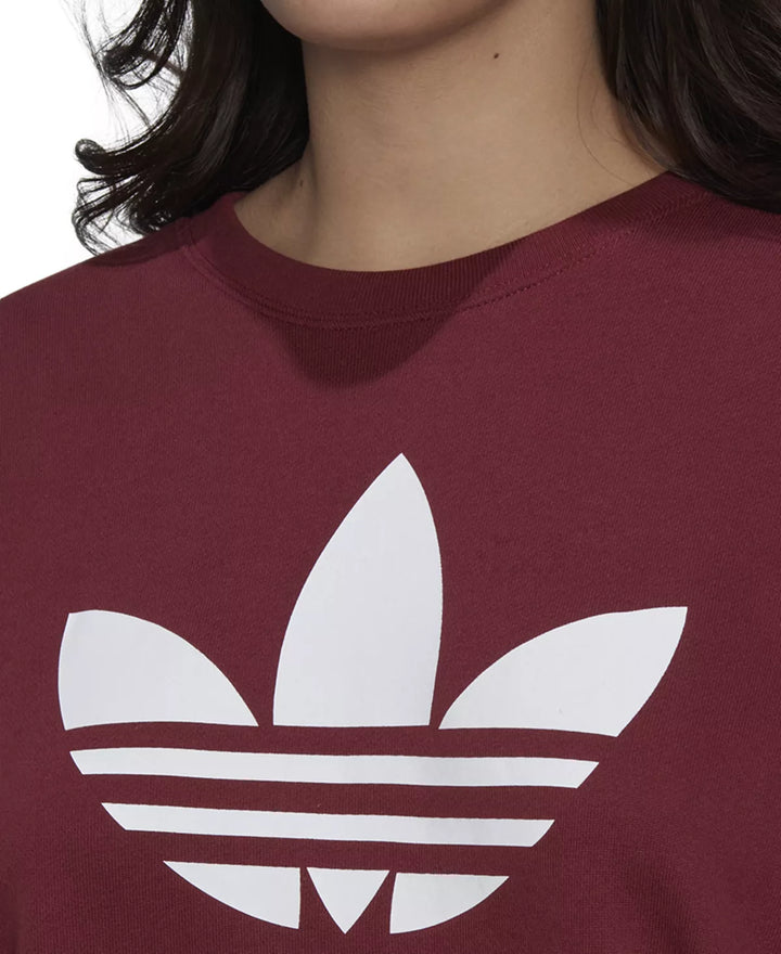 adidas Originals Plus Size Cotton Logo Graphic Sweatshirt