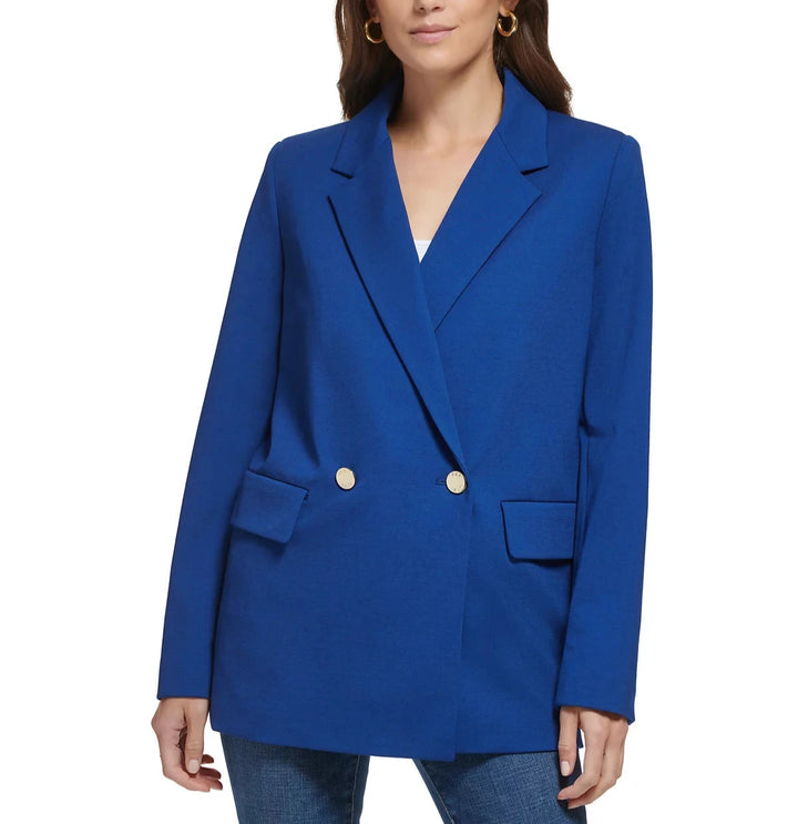 DKNY Notch-Lapel Long-Sleeve Oversized Blazer