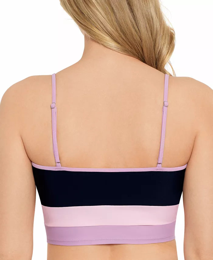 Salt + Cove Juniors' Colorblocked Longline Bikini Top