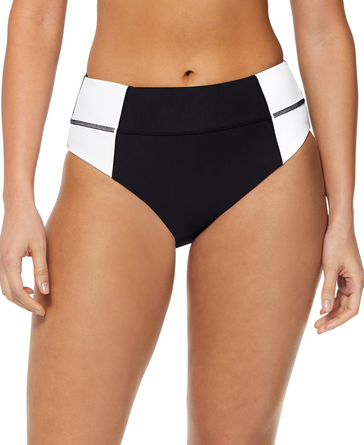 Reebok Colorblock High-Waist Bikini Bottoms