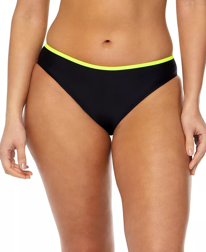 Reebok Contrast-Trim Hipster Bikini Bottoms