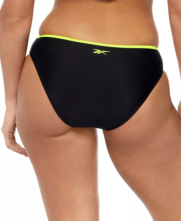 Reebok Contrast-Trim Hipster Bikini Bottoms