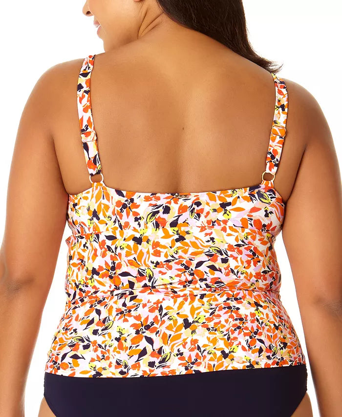 Anne Cole V-Neck Twist-Front Tankini Top