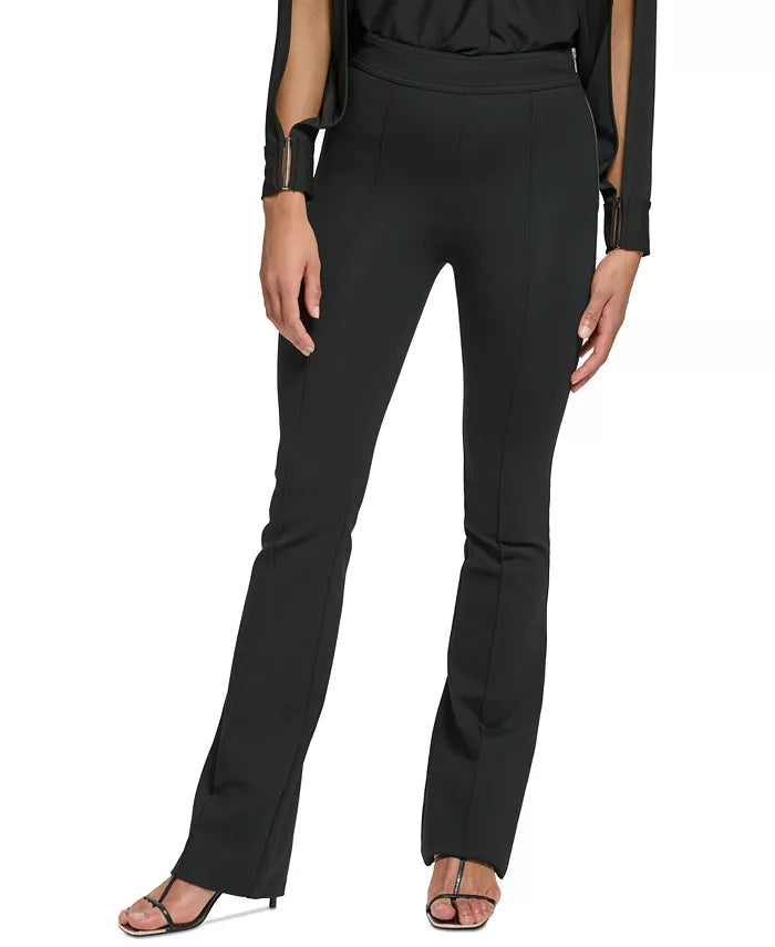 DKNY Petite Side-Zipper Bootcut Pants