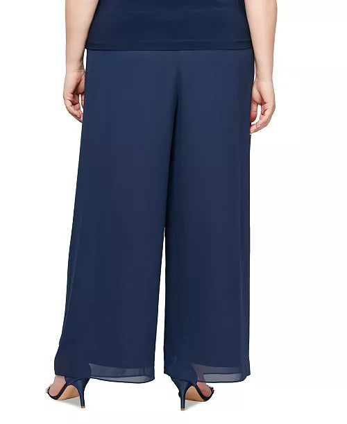 Alex Evenings Wide-Leg Pull-on Pants