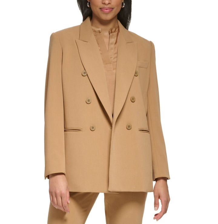 DKNY Peak-Lapel Double-Breasted Jacket