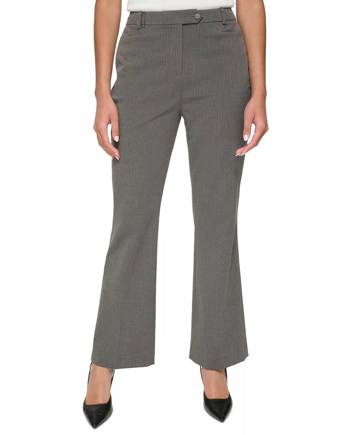 Calvin Klein Petite Mid-Rise Pinstripe Pants