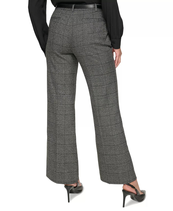 Calvin Klein Petite Menswear Wide-Leg Pants