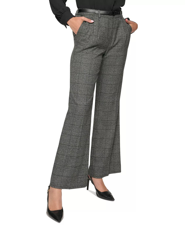 Calvin Klein Petite Menswear Wide-Leg Pants