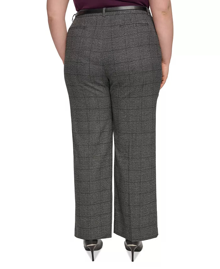 Calvin Klein Plus Size Menswear Wide-Leg Pants