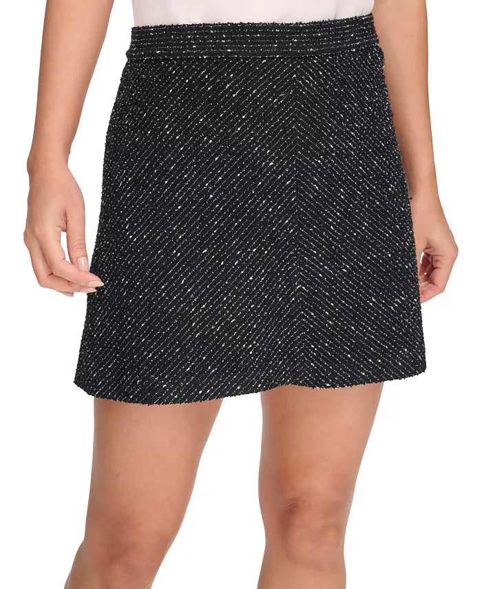 DKNY Knit Tweed A-Line Skirt