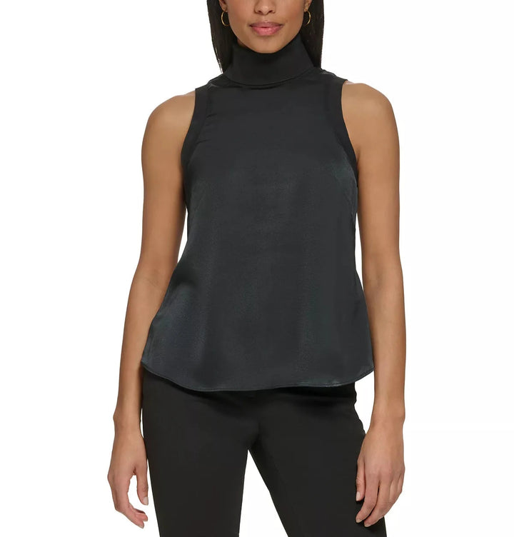 DKNY Sleeveless Turtleneck Top