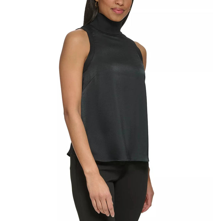 DKNY Sleeveless Turtleneck Top