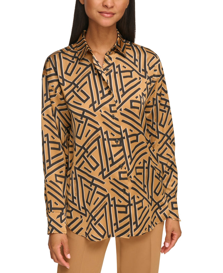 Karl Lagerfeld Paris Point Collar Blouse