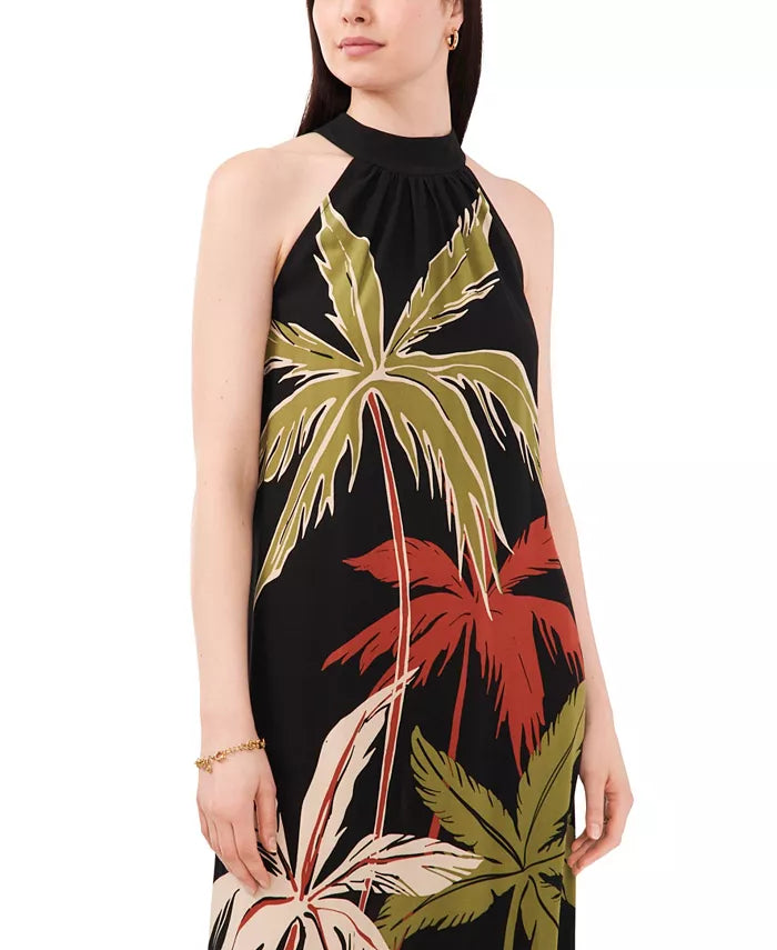 Vince Camuto Printed Halter Maxi Dress