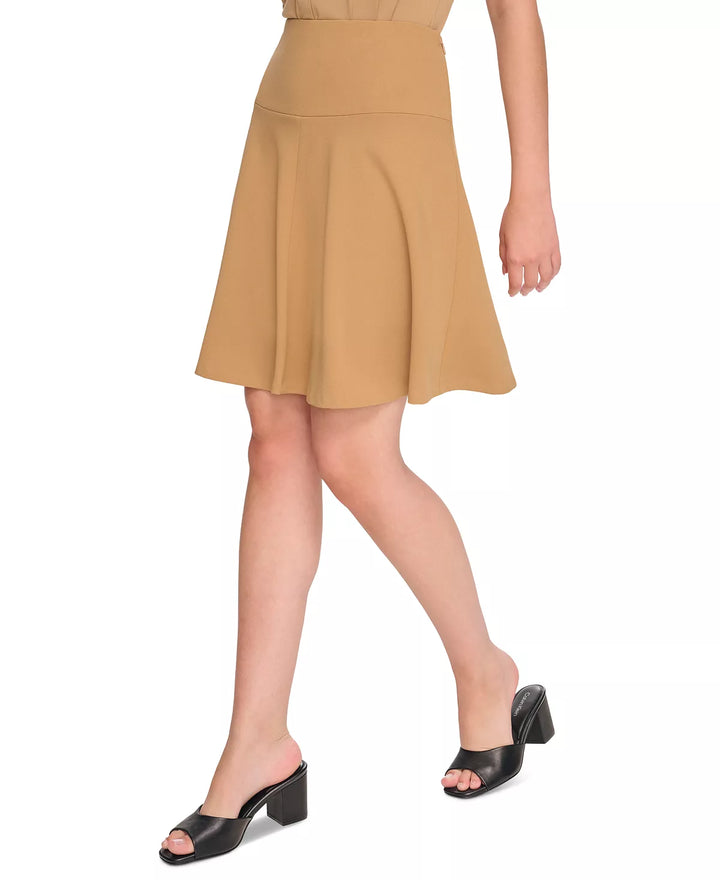 Calvin Klein Petite Scuba Crepe A-Line Skirt