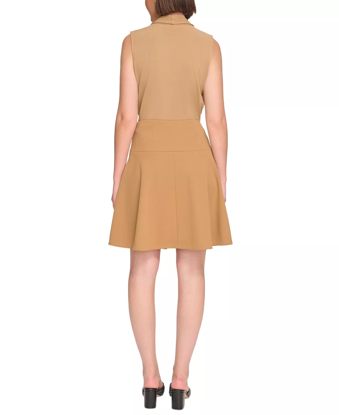 Calvin Klein Petite Scuba Crepe A-Line Skirt