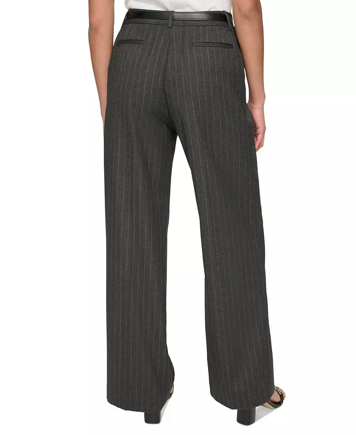 Calvin Klein Striped Wide-Leg Pants