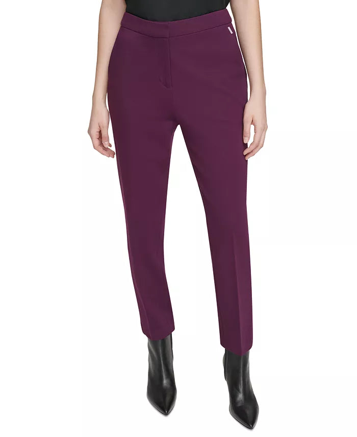 CALVIN KLEIN Clean-Front Slim-Leg Pants