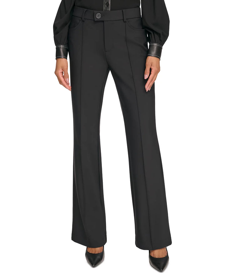 Karl Lagerfeld Paris High Rise Flare Leg Pants