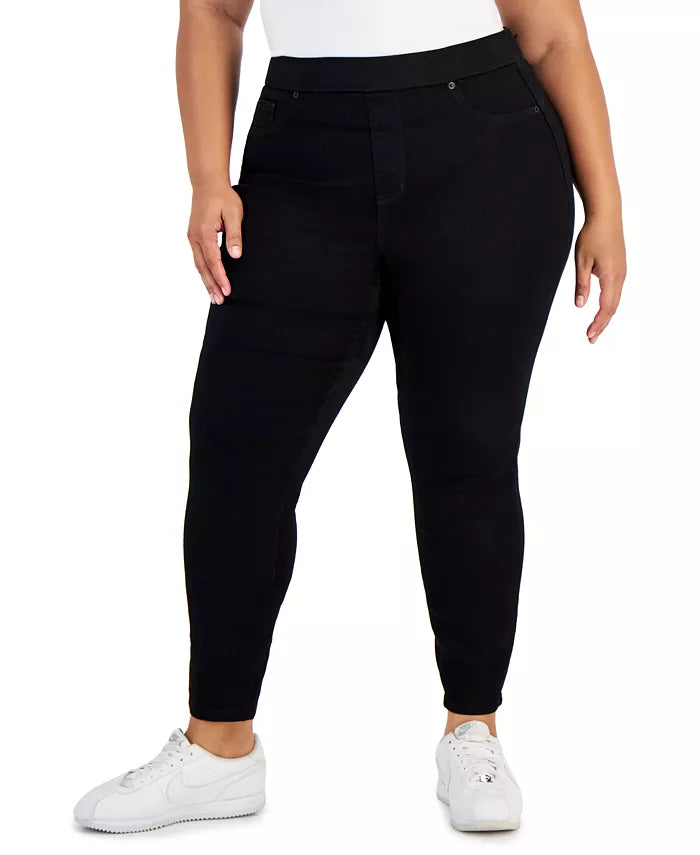 Celebrity Pink Trendy Plus Size Curvy Pull-On Skinny Ankle Jeans