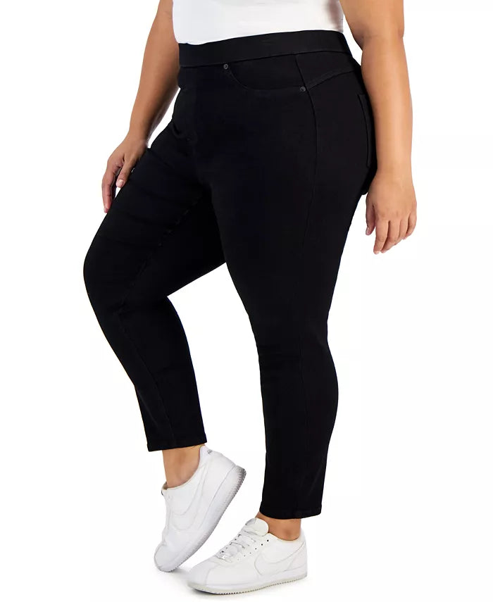 Celebrity Pink Trendy Plus Size Curvy Pull-On Skinny Ankle Jeans