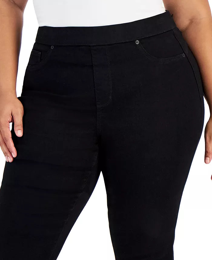 Celebrity Pink Trendy Plus Size Curvy Pull-On Skinny Ankle Jeans