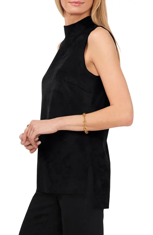 VINCE CAMUTO Sleeveless Mock Neck Top