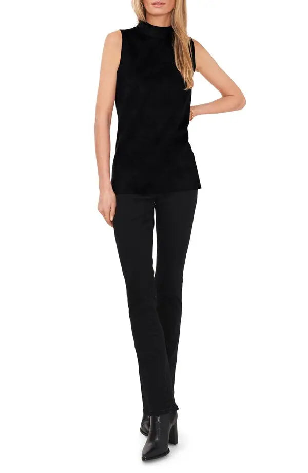 VINCE CAMUTO Sleeveless Mock Neck Top