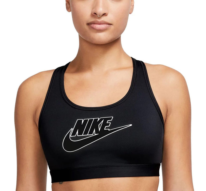 Nike Swoosh Logo Medium-Support Padded Sport Bra