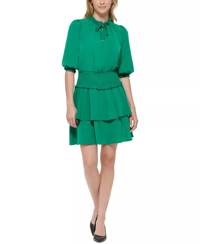 KARL LAGERFELD PARIS Tiered A-Line Dress