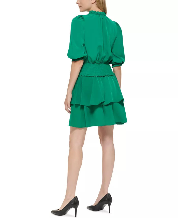 KARL LAGERFELD PARIS Tiered A-Line Dress