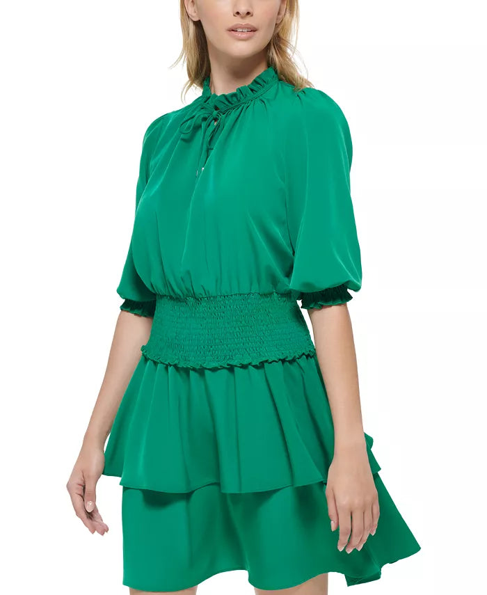 KARL LAGERFELD PARIS Tiered A-Line Dress