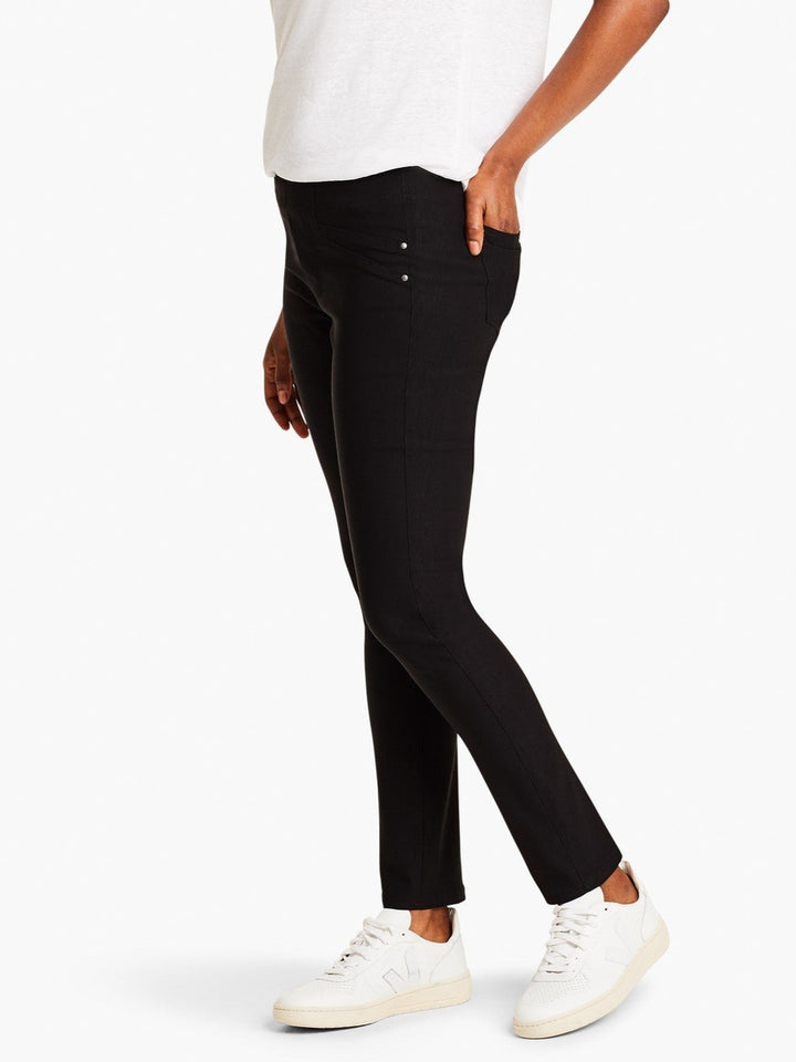 NIC+ZOE Women's High Rise Embellished Straight Leg Pants