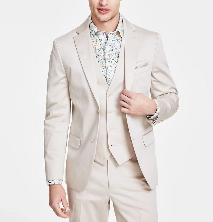 Bar III Men's Slim-Fit Cotton Stretch Solid Suit Jacket