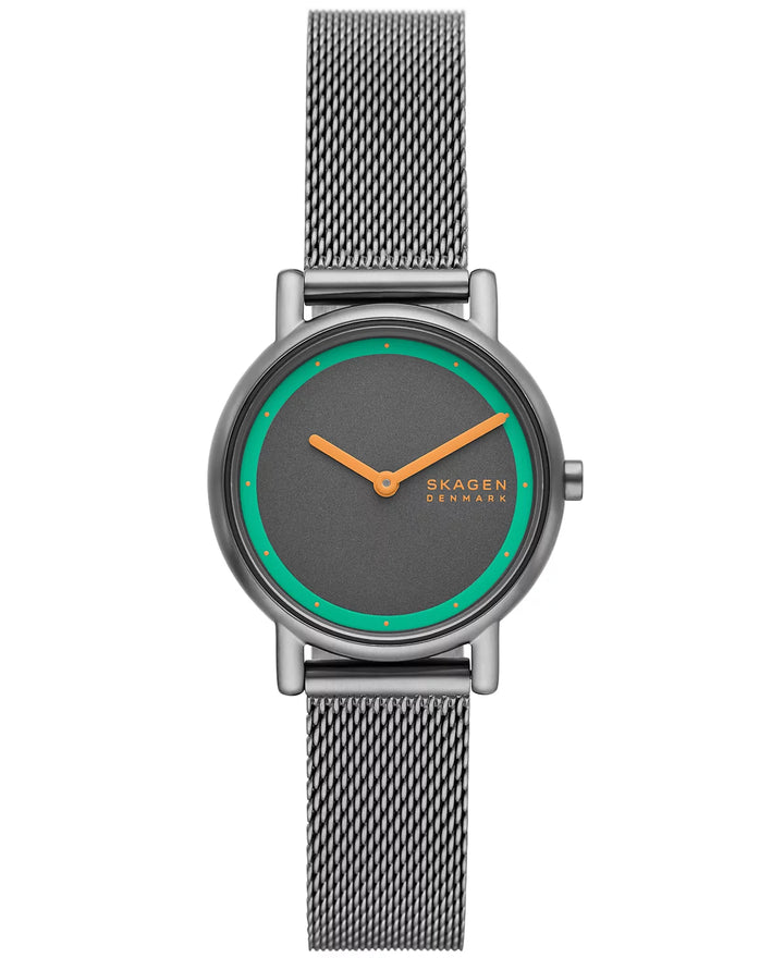 Skagen Women's Signatur Lille Two Hand Gunmetal Stainless Steel Watch 30mm
