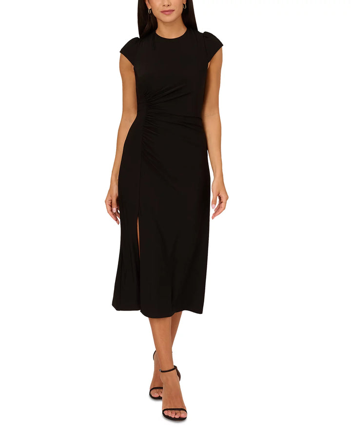 Adrianna by Adrianna Papell Ruched Jersey Midi Dress