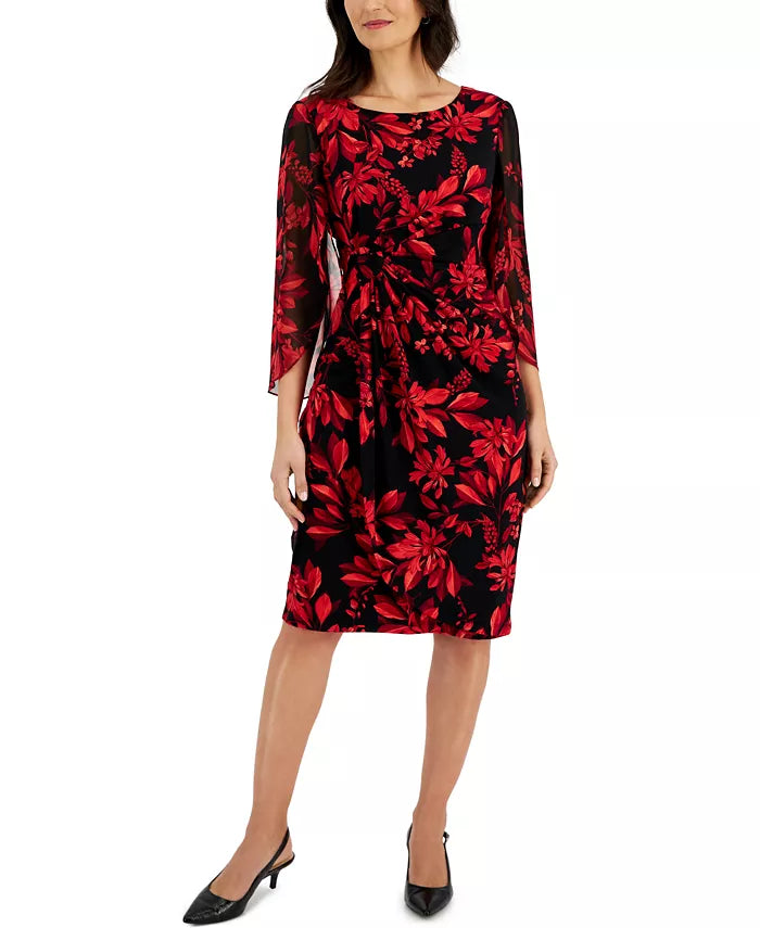 Connected Printed Sheath Dress