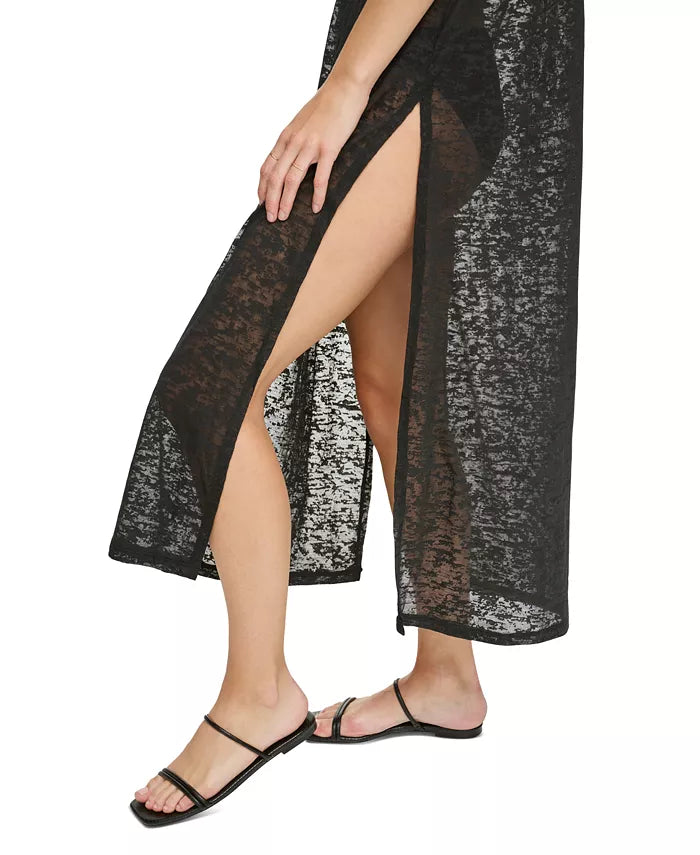 Calvin Klein Burnout Maxi Dress Swim Cover-Up