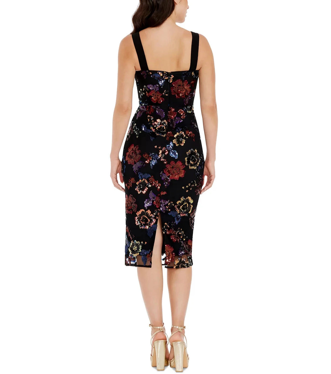 Dress the Population Nicole Floral-Sequin Bodycon Dress