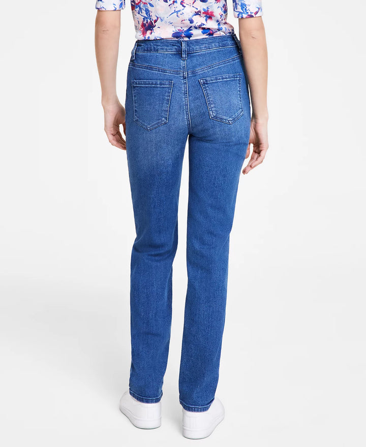 Gloria Vanderbilt Petite Amanda High Rise Straight-Leg Jeans