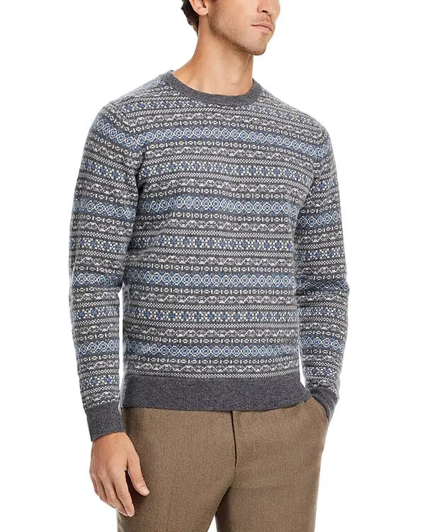 Peter Millar MEN Crown Conway Wool & Cashmere Fair Isle Crewneck Sweater