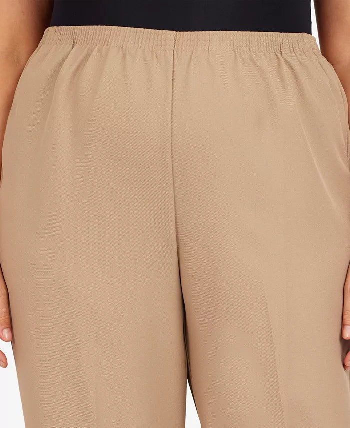 Alfred Dunner Plus Size  Pull-On Straight-Leg Average Length Pants