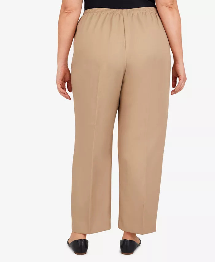 Alfred Dunner Plus Size  Pull-On Straight-Leg Average Length Pants