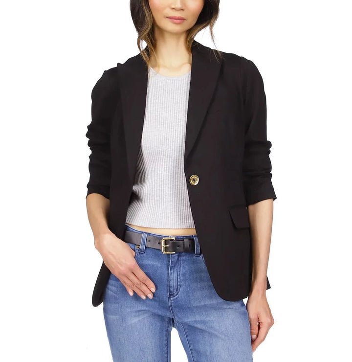 MICHAEL MICHAEL KORS Knit One-Button Blazer