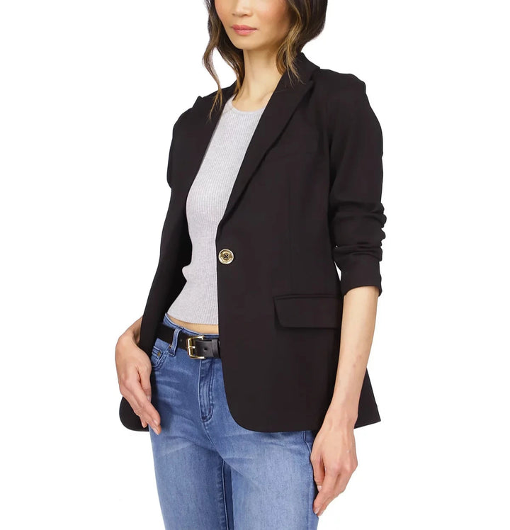 MICHAEL MICHAEL KORS Knit One-Button Blazer