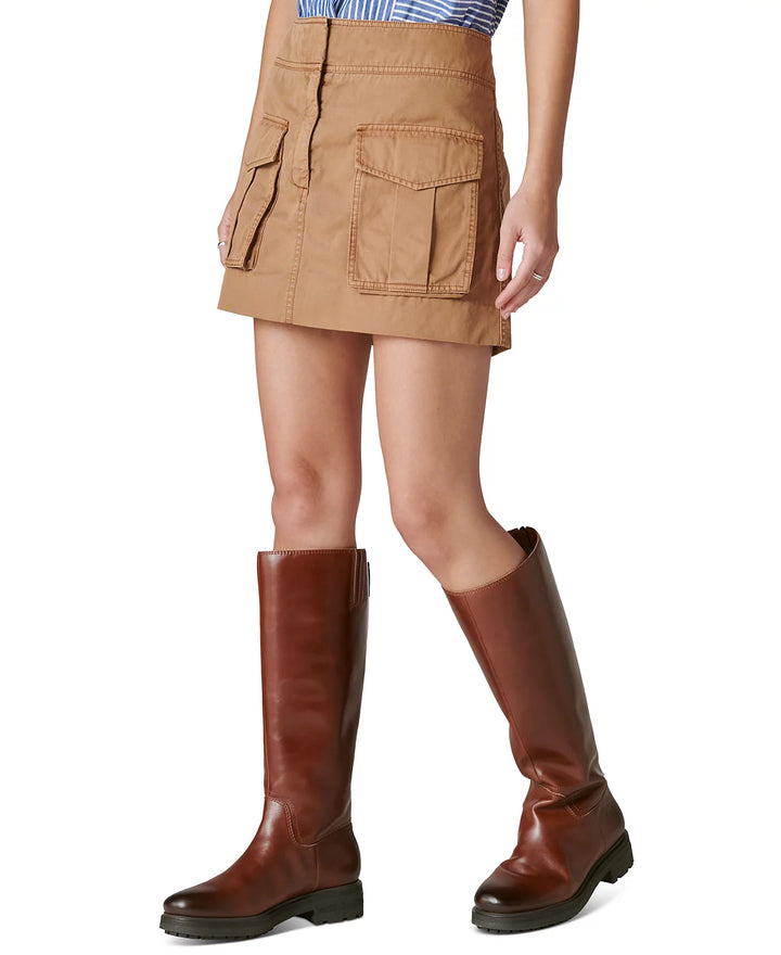 Lucky Brand Cotton Clean Cargo Mini Skirt